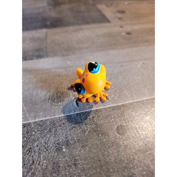 Orange purple frog 2007 hasbro toy figure LPS littlest pet shop - Picture 4 of 5